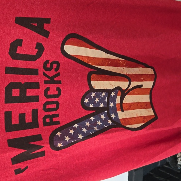 ' MERICA ROCKS short sleeve T shirt - Picture 3 of 6